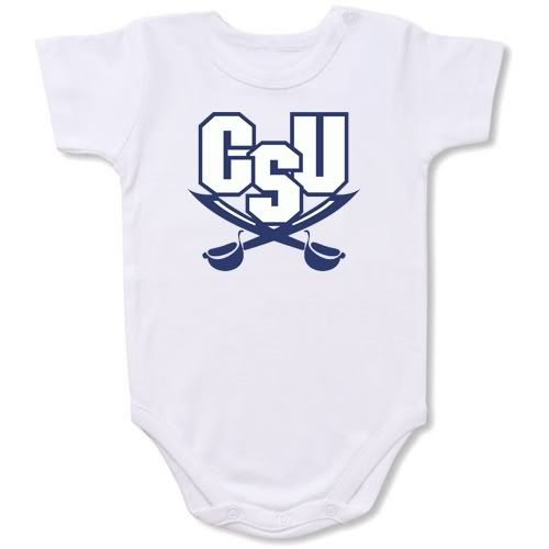 Charleston Southern Buccaneers Baby Bodysuit Creeper #01